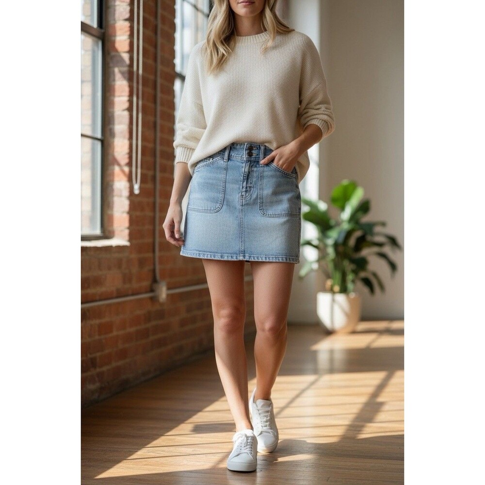SO‎ Goods For Life Kohls Jean Denim Skirt Size 0/24W